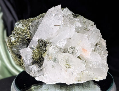 Epidote on Quartz Specimen