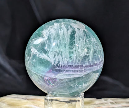 Feather Fluorite Sphere