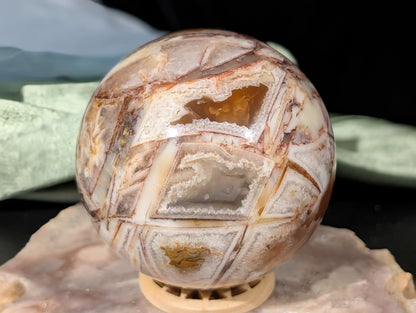 Fire Agate Sphere 1B