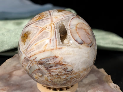 Fire Agate Sphere 1G