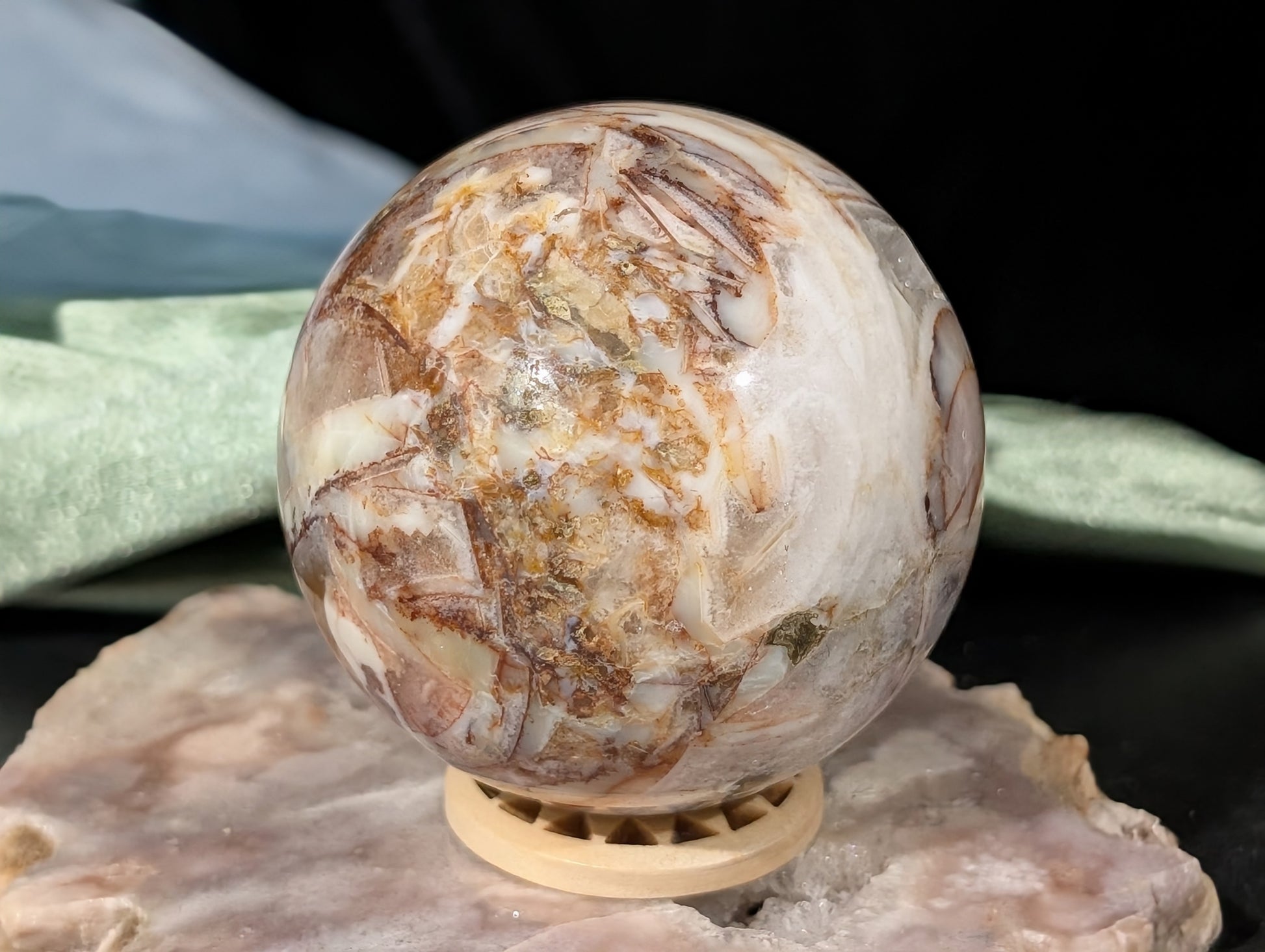 Fire Agate Sphere 1H