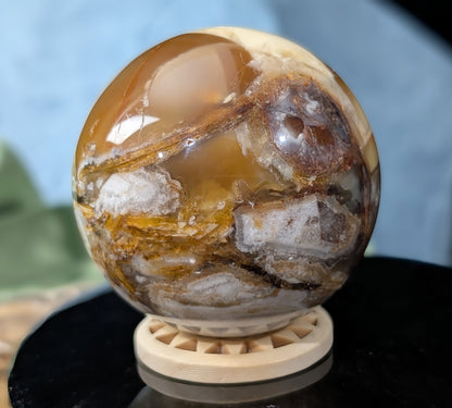 Fire Agate Sphere