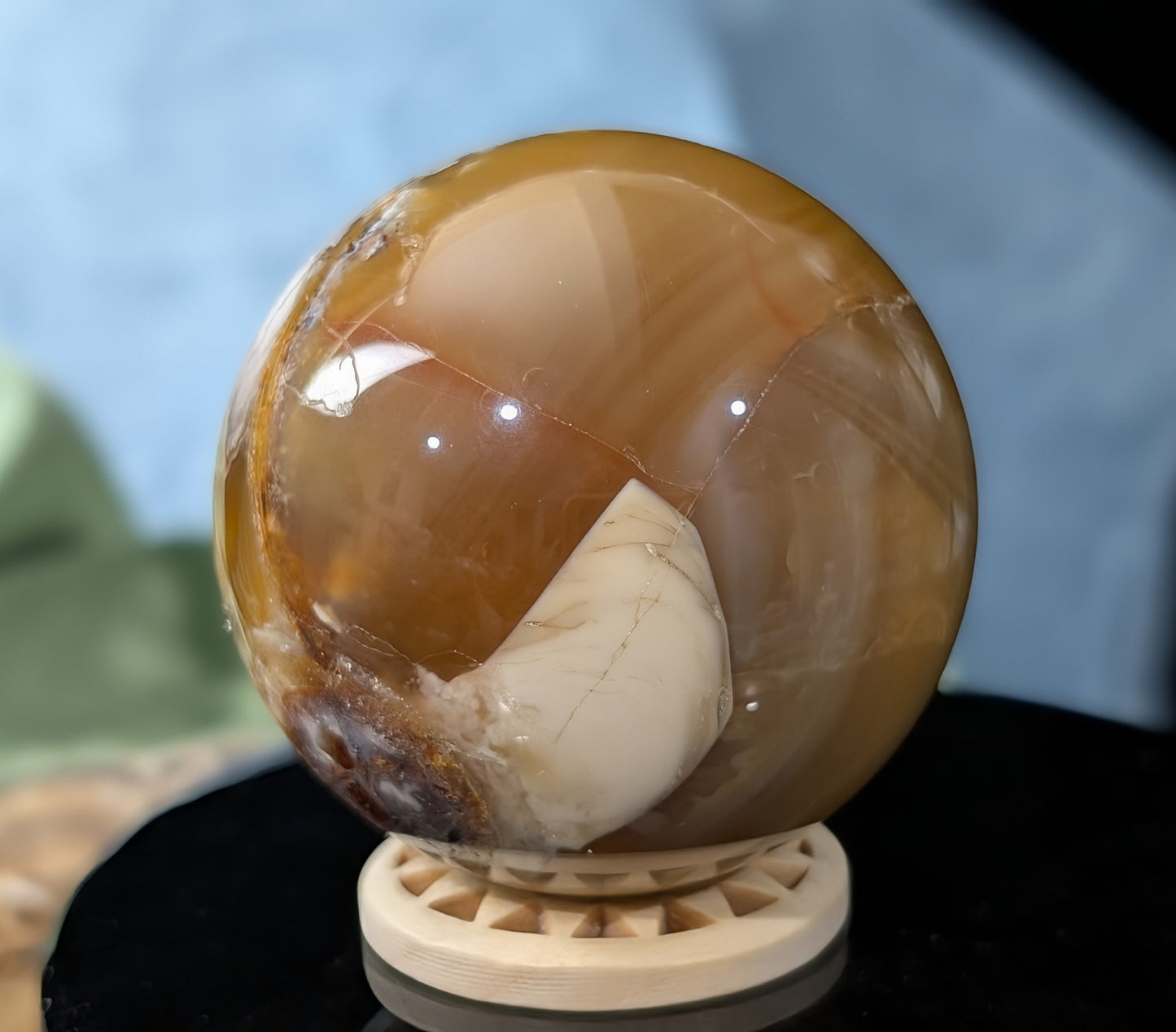 Fire Agate Sphere