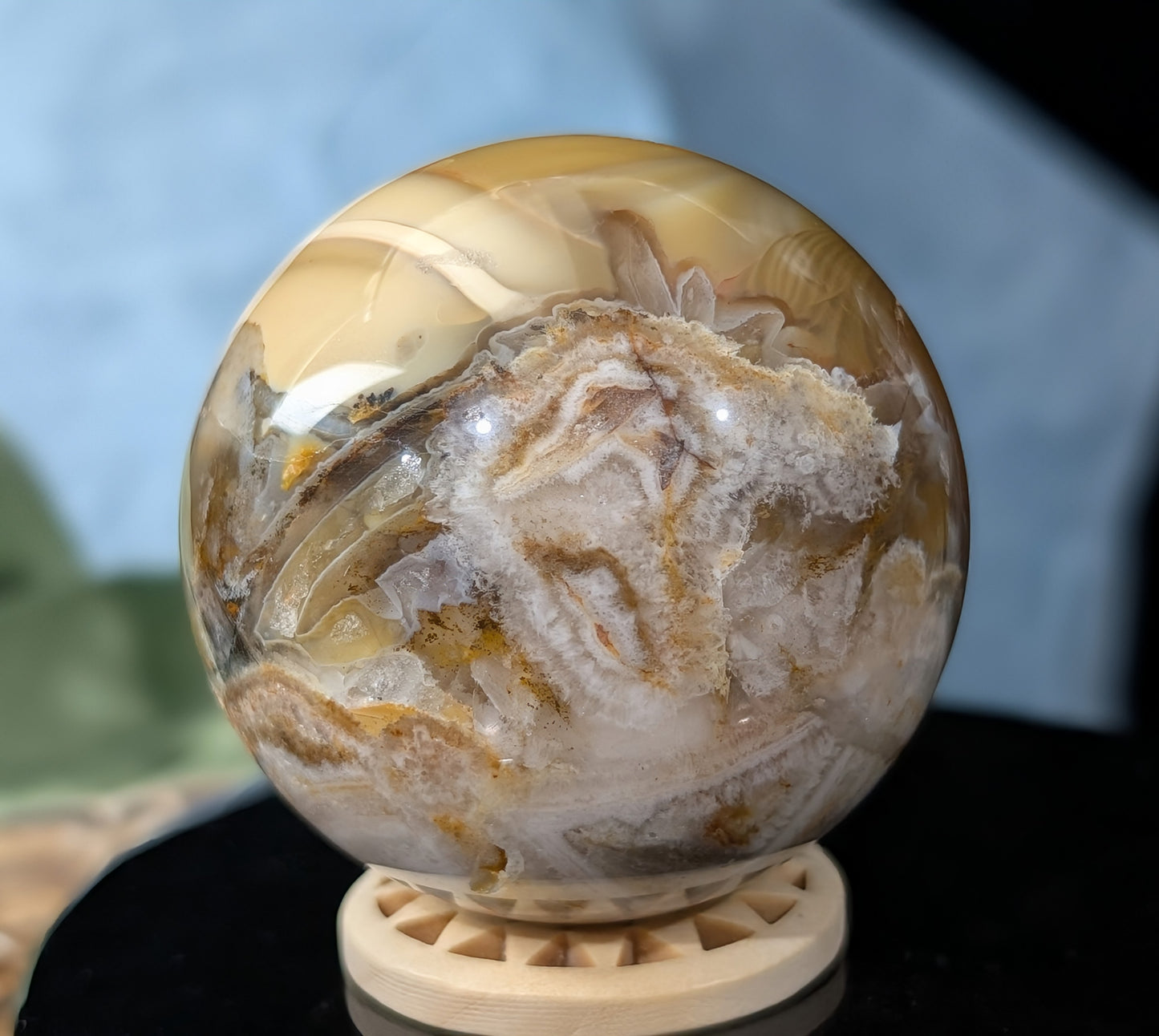 Fire Agate Sphere