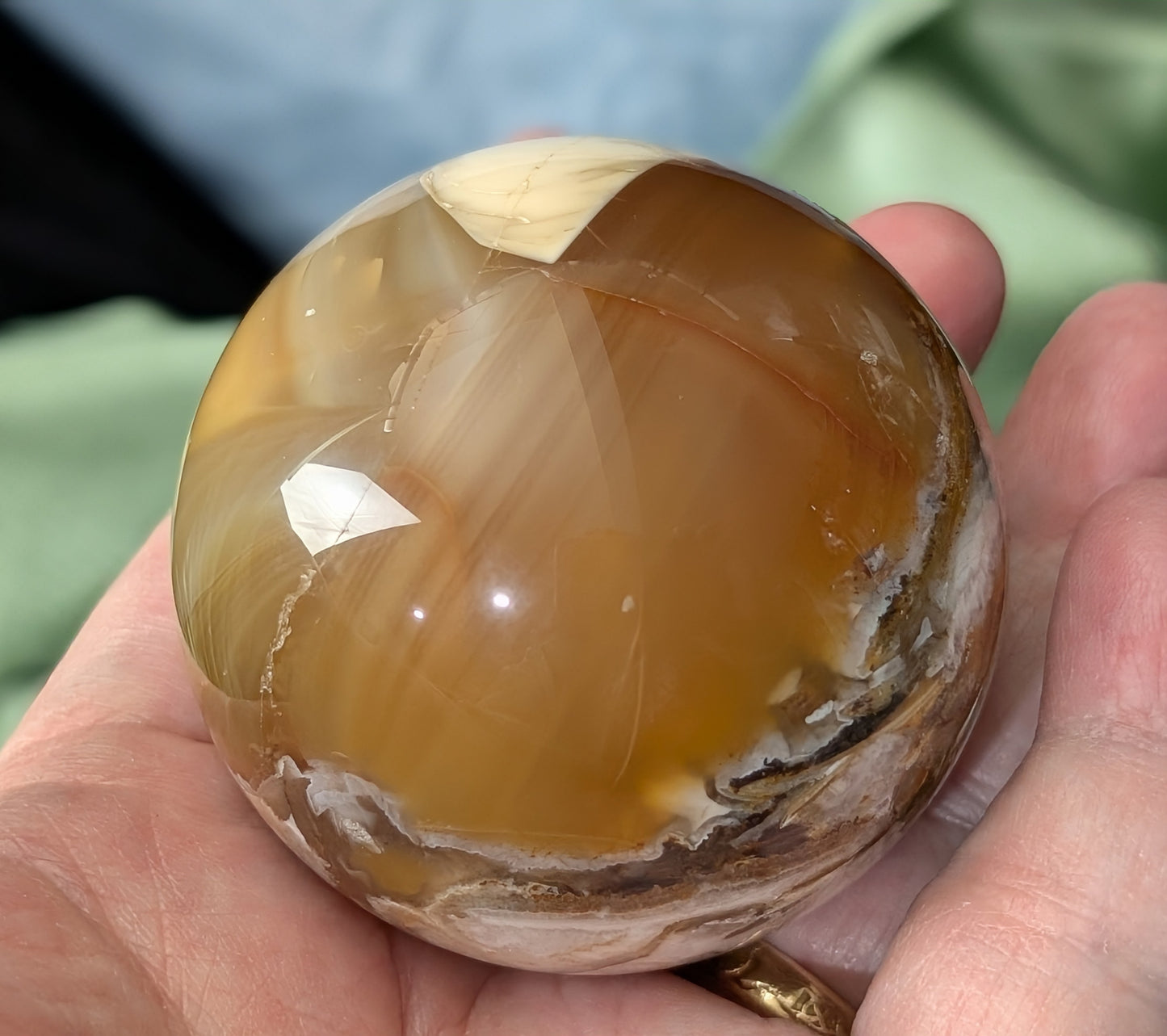 Fire Agate Sphere