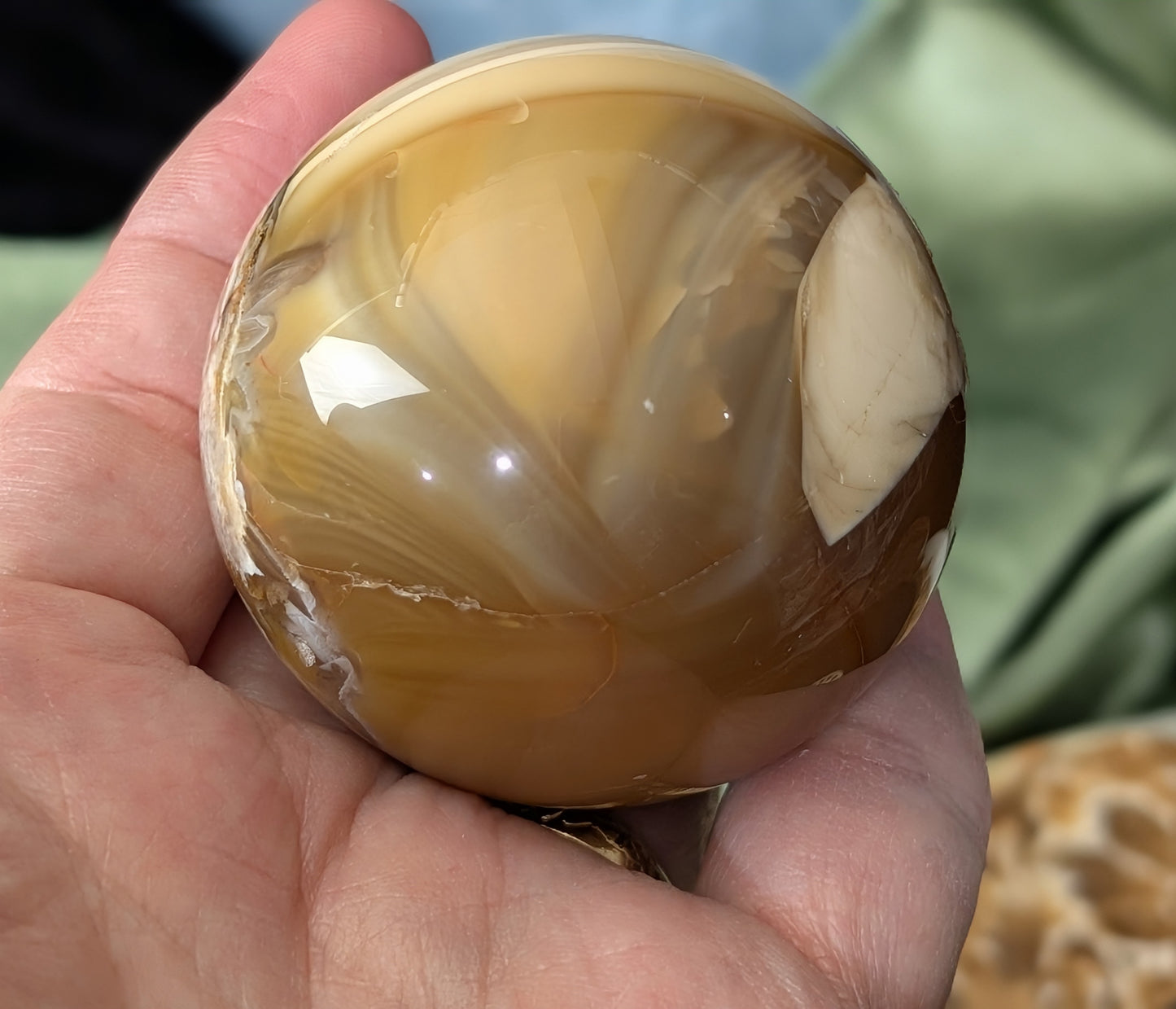Fire Agate Sphere
