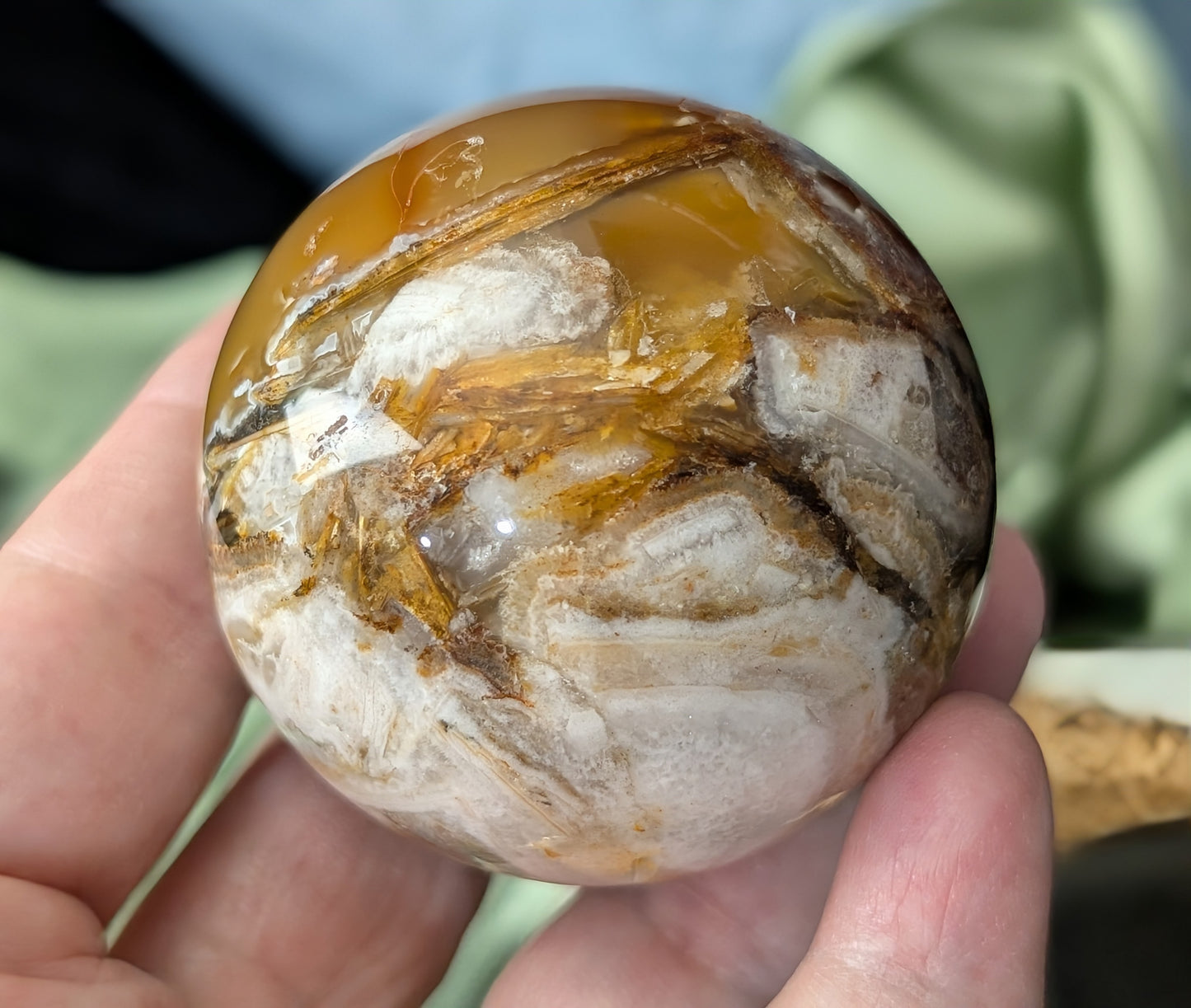 Fire Agate Sphere