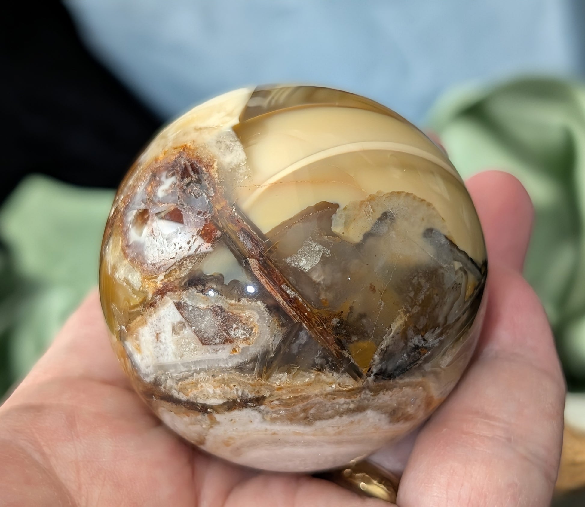 Fire Agate Sphere
