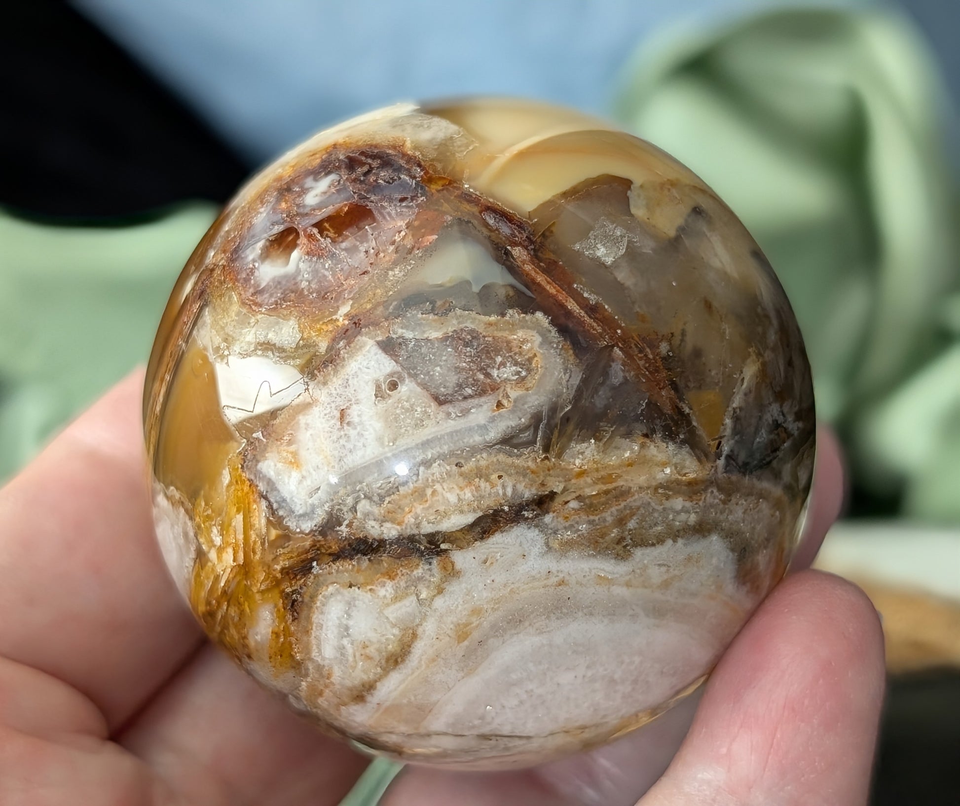 Fire Agate Sphere