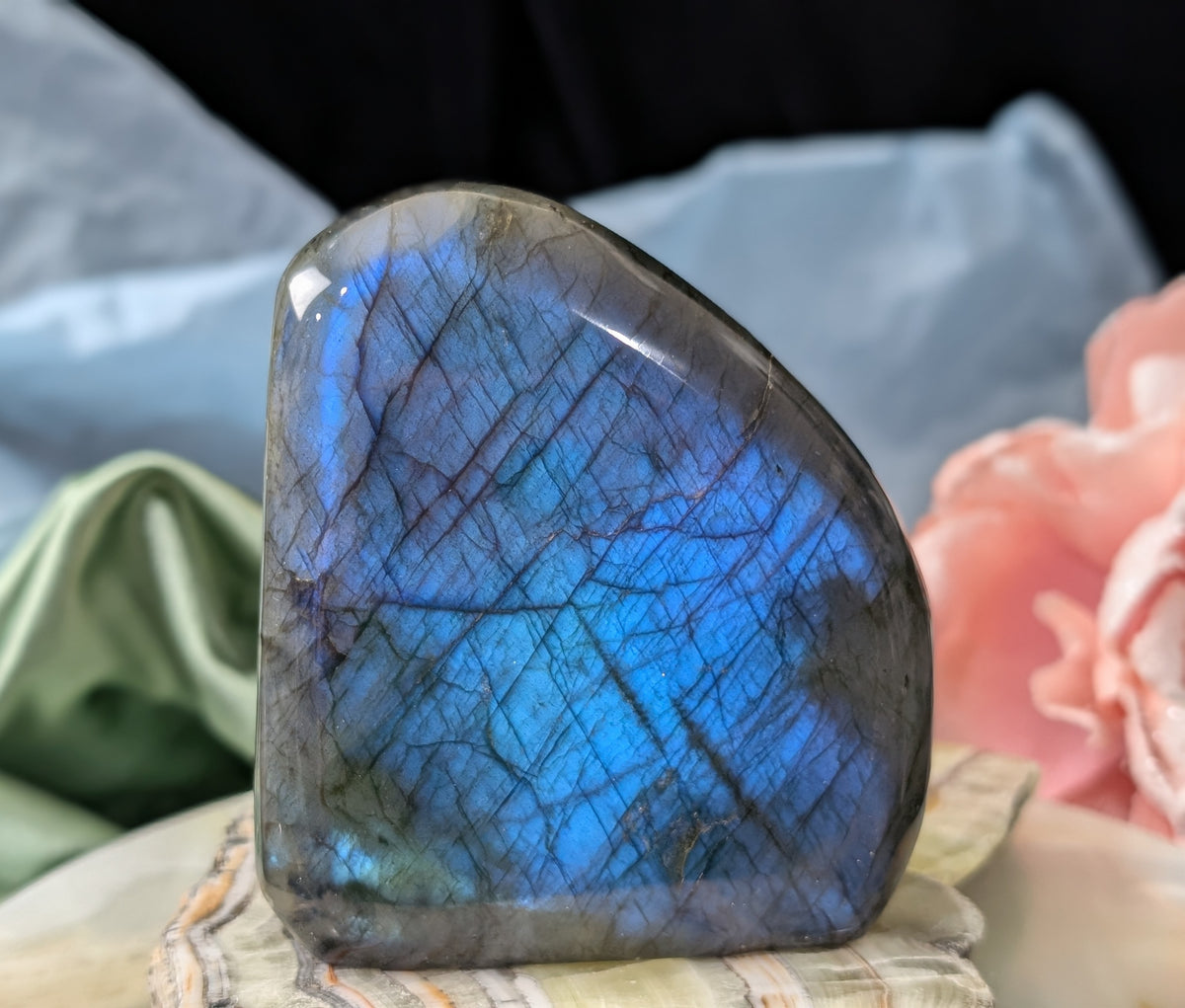 Flashy Blue Labradorite Freeform