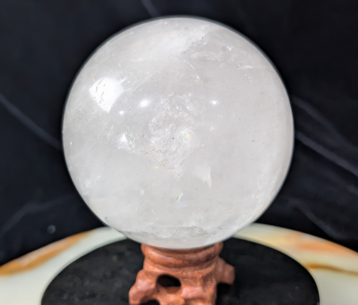 Flashy Quartz Sphere