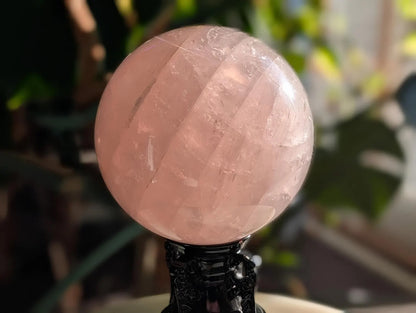 Flashy Rose Quartz Sphere
