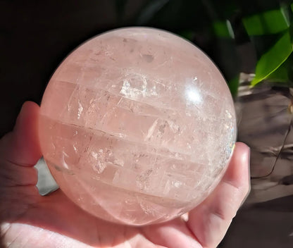 Flashy Rose Quartz Sphere