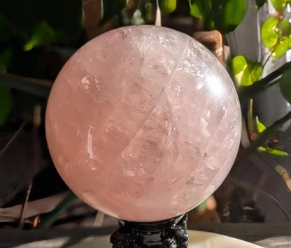 Flashy Rose Quartz Sphere