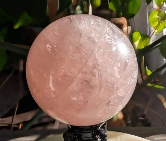 Flashy Rose Quartz Sphere