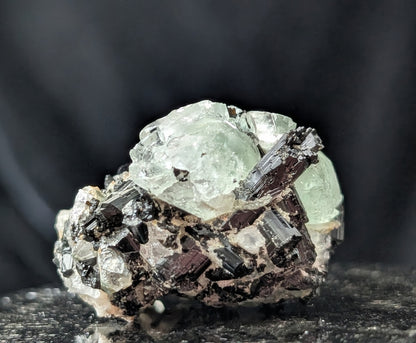 Fluorite with Black Tourmaline Specimen