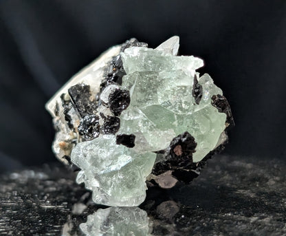 Fluorite with Black Tourmaline Specimen