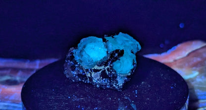 UV Reactive Fluorite with Black Tourmaline Specimen