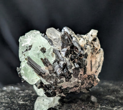 Fluorite with Black Tourmaline Specimen