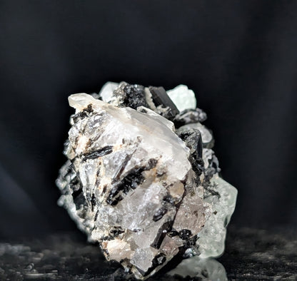 Fluorite with Black Tourmaline Specimen