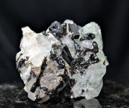 Fluorite with Black Tourmaline Specimen