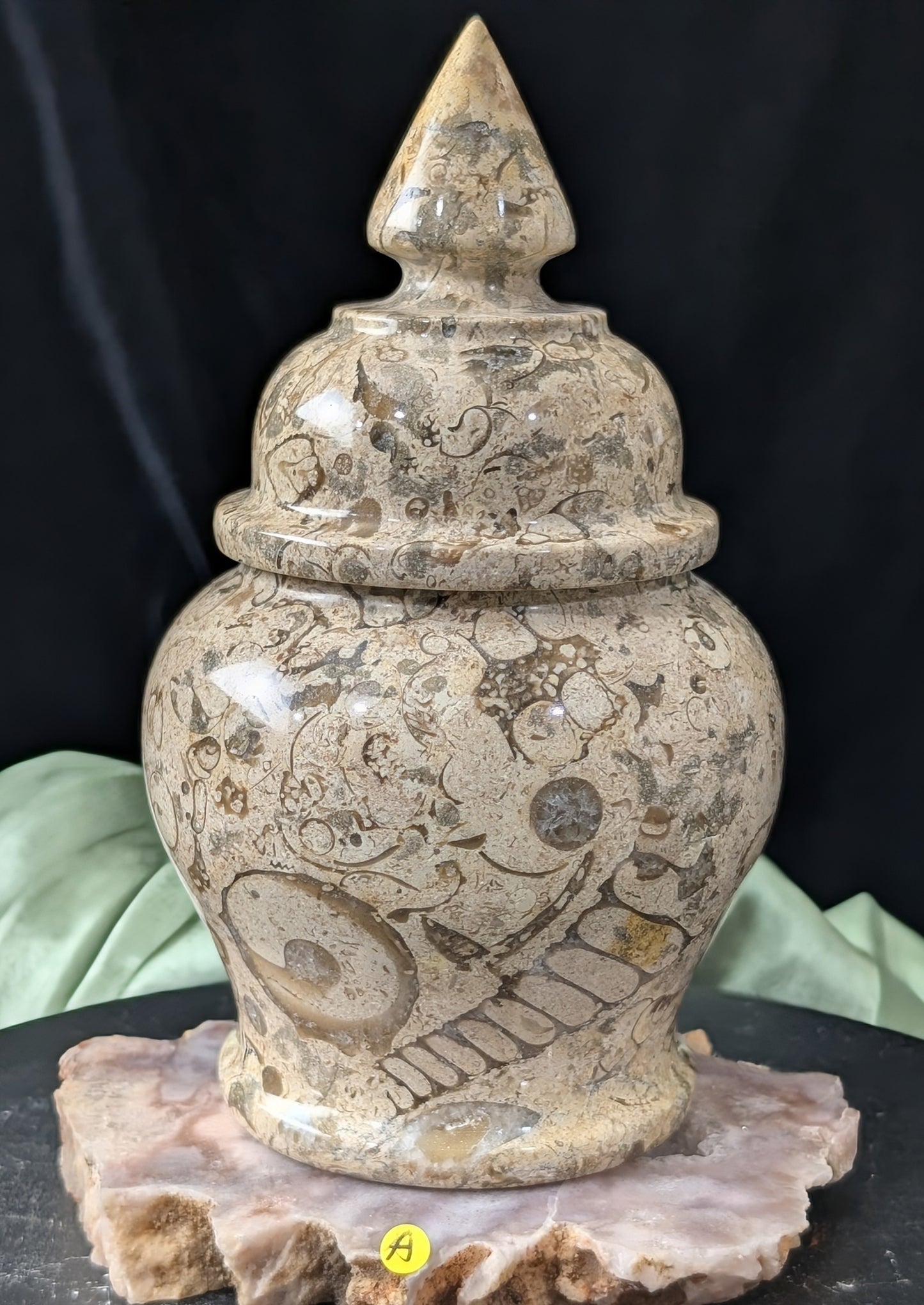 Fossil Coral Jasper Jar