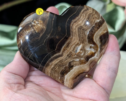 Freestanding Chocolate Calcite Heart