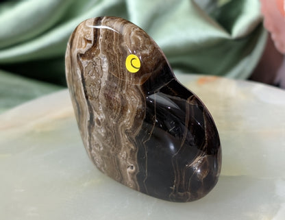 Freestanding Chocolate Calcite Heart