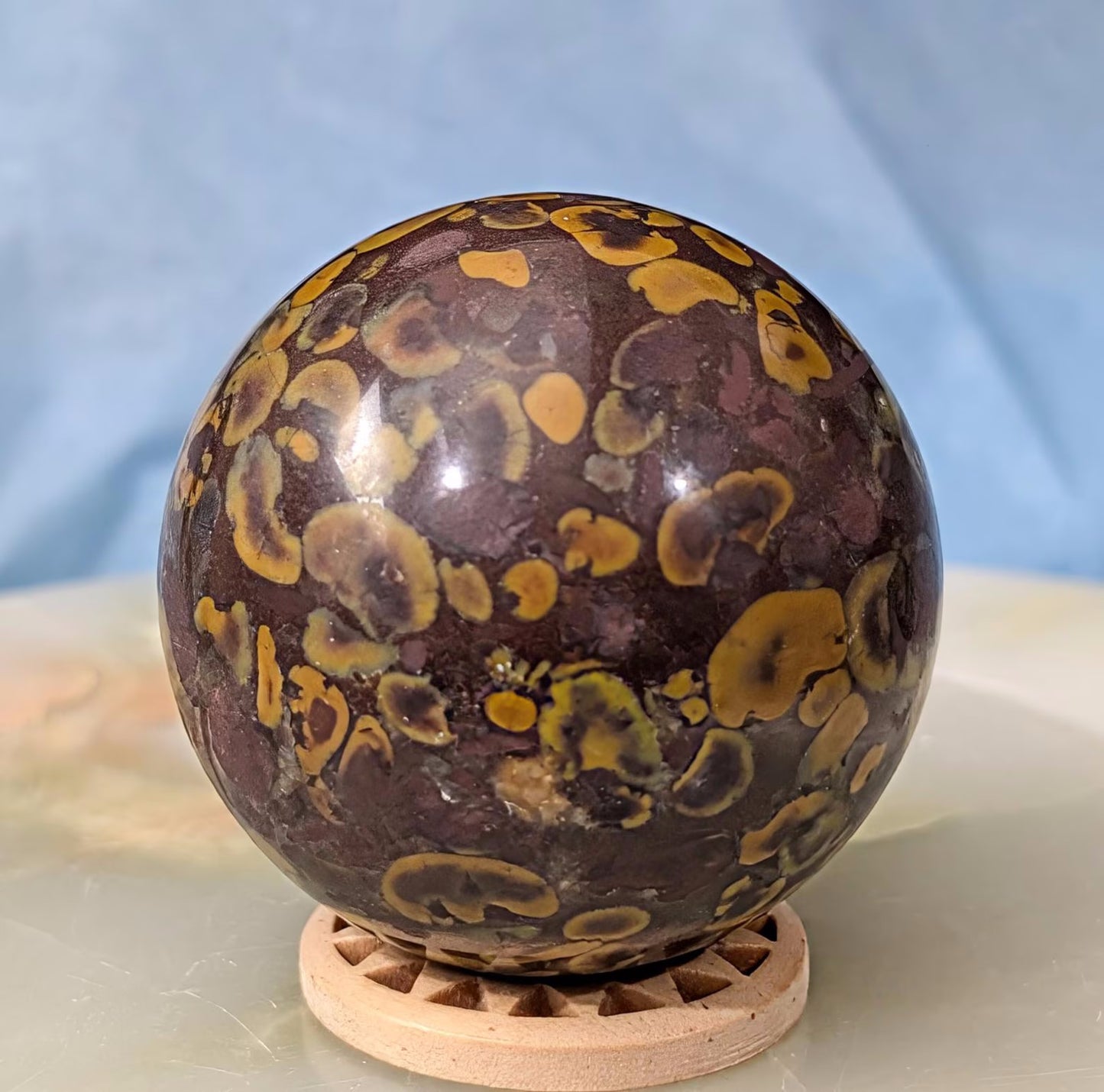 Colorful Fruit Jasper Sphere 1A