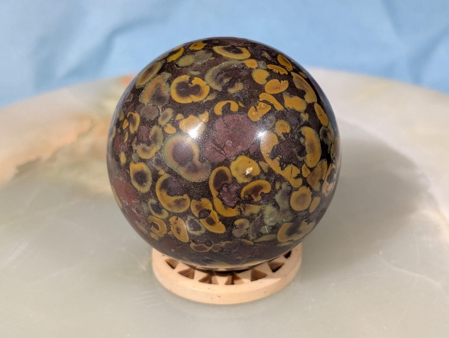 Colorful Fruit Jasper Sphere 1F