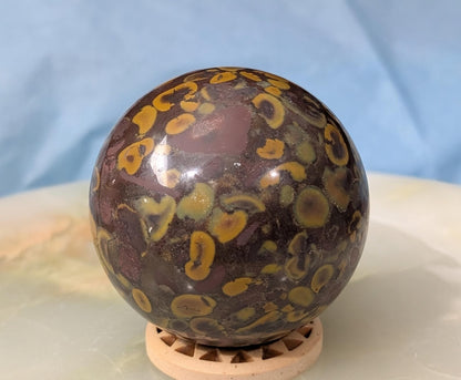 Colorful Fruit Jasper Sphere 1C