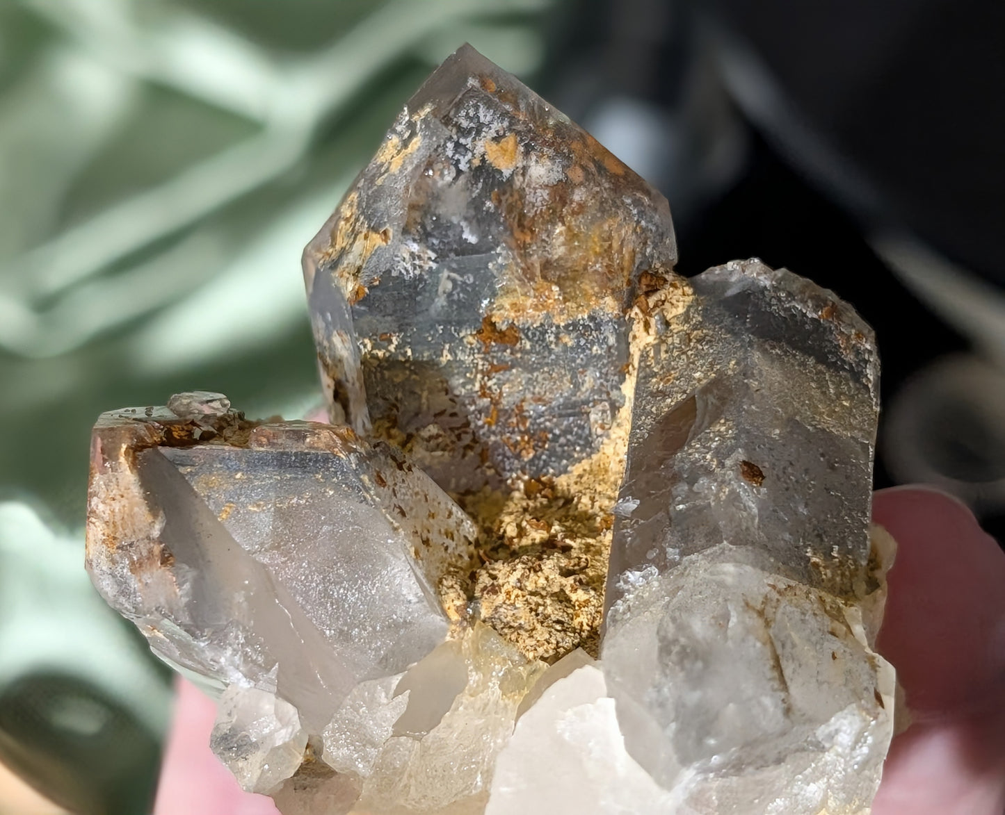 Dual Terminated Garden Quartz with Golden Healer Specimen