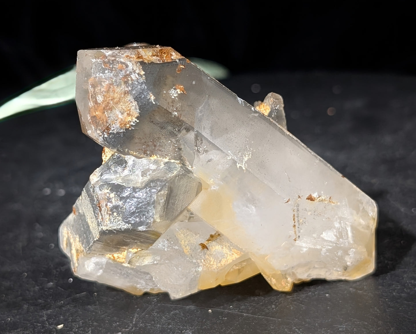 Dual Terminated Garden Quartz with Golden Healer Specimen