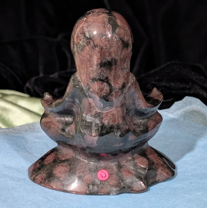 Garnet Meditating Sloth Figurine