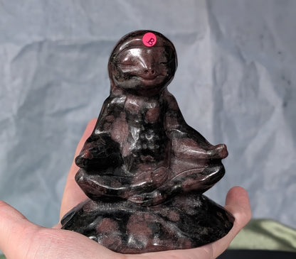 Garnet Meditating Sloth Figurine