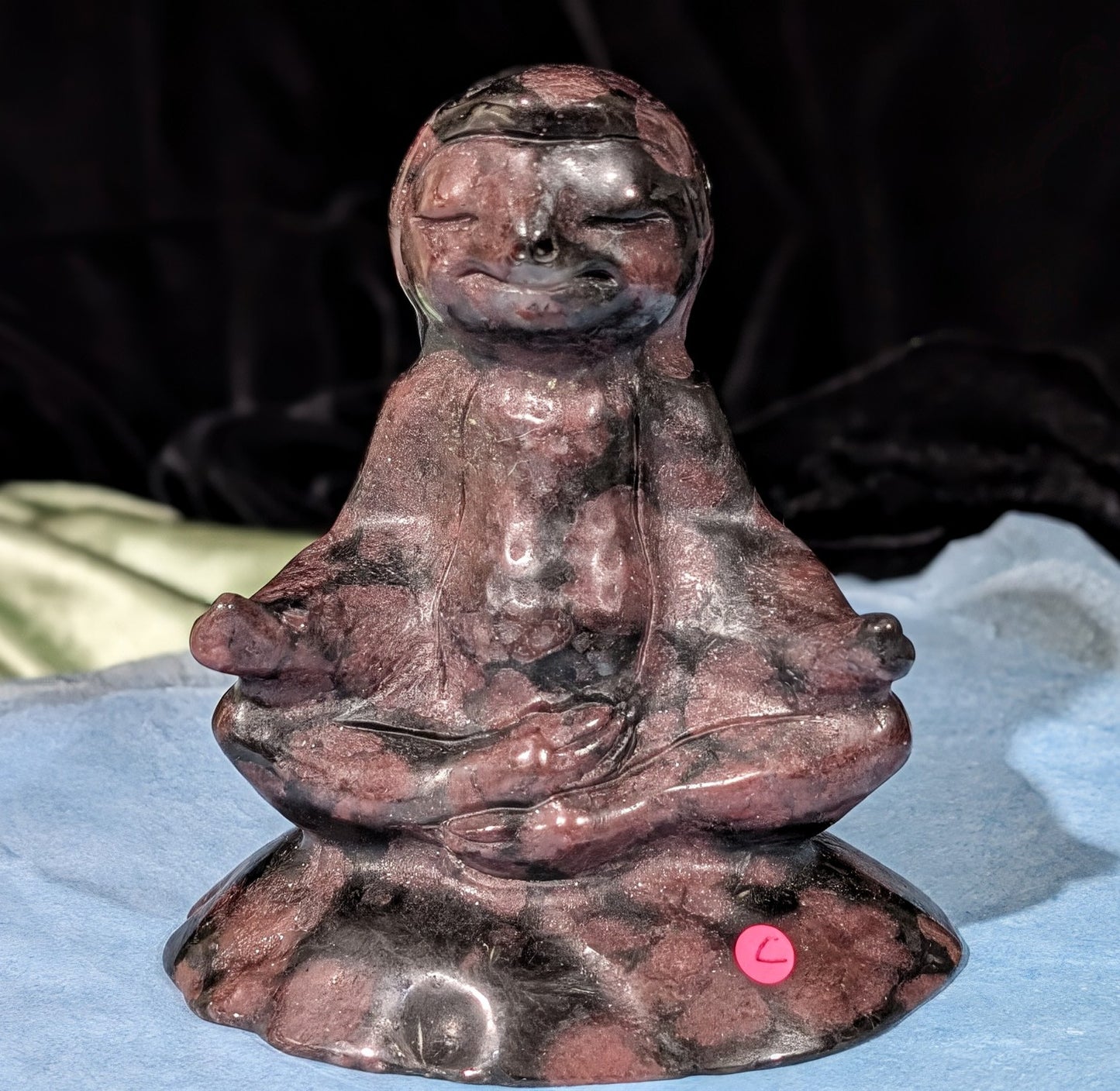 Garnet Meditating Sloth Figurine