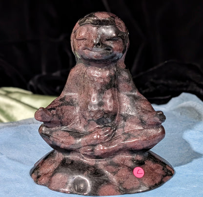 Garnet Meditating Sloth Figurine