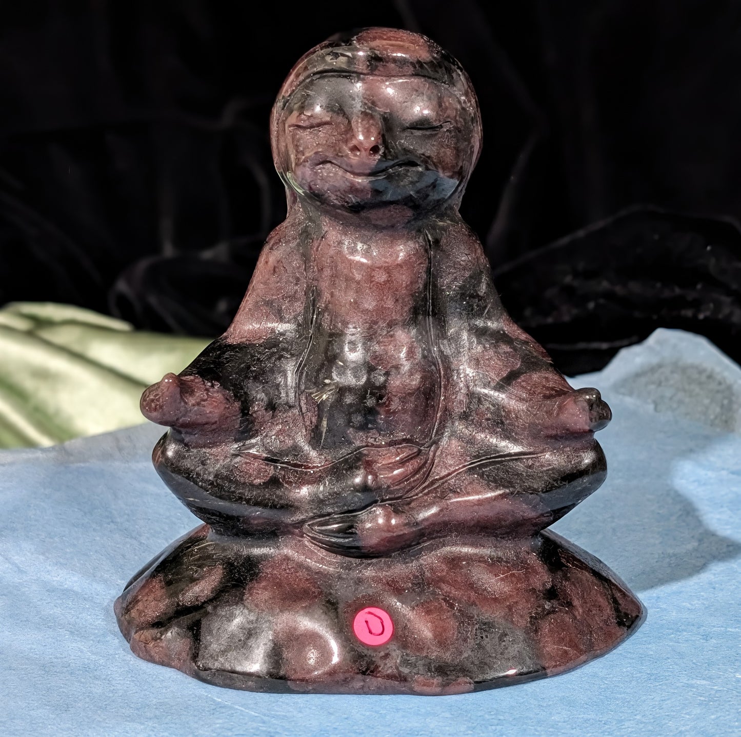 Garnet Meditating Sloth Figurine