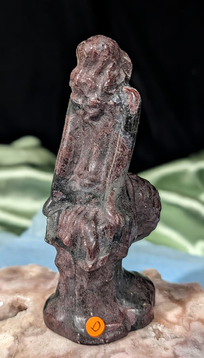Garnet Mermaid Figurine
