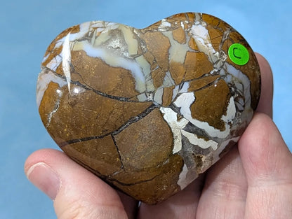 Golden Maligano Jasper Heart