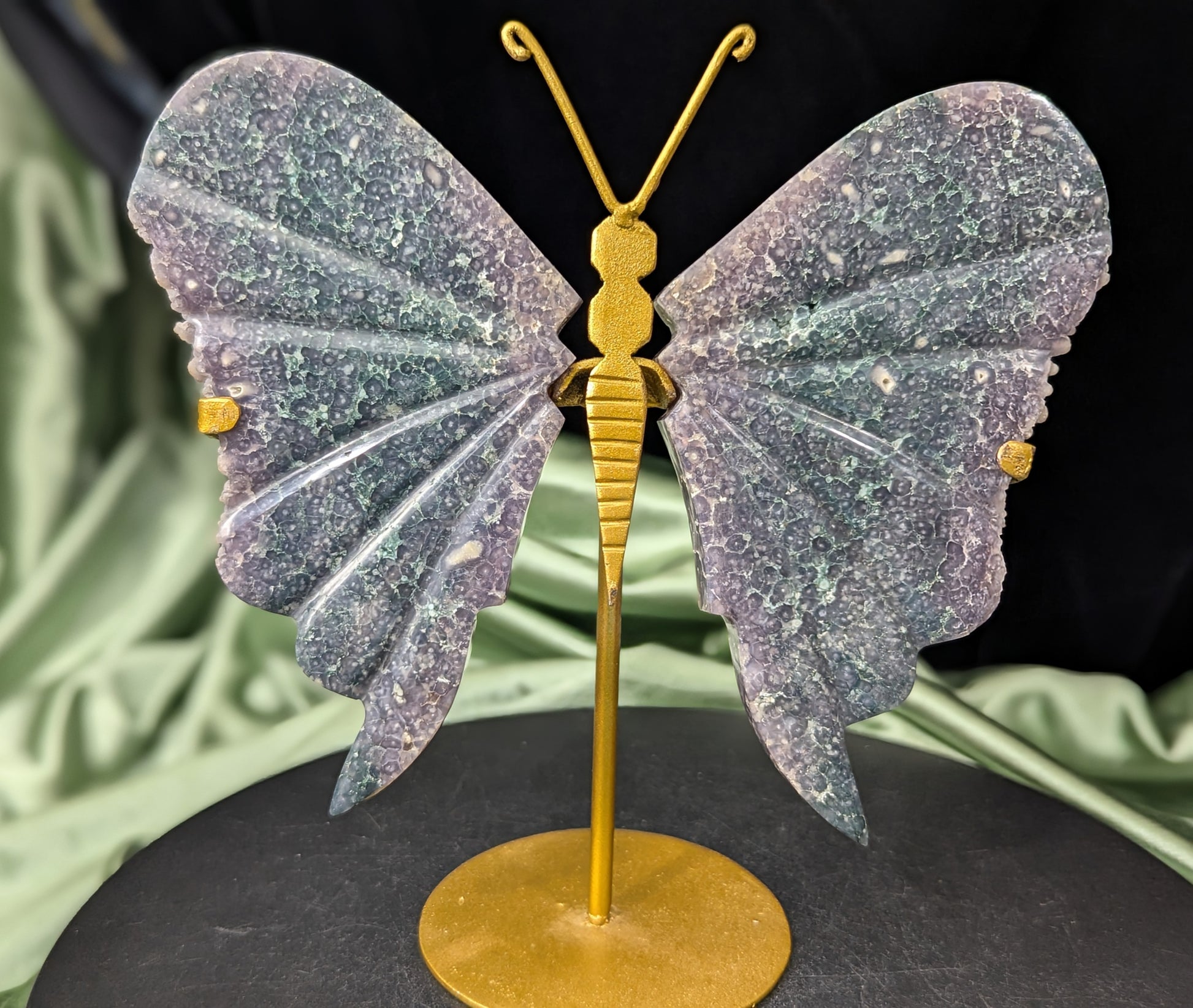 Grape Agate Butterfly
