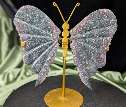 Grape Agate Butterfly
