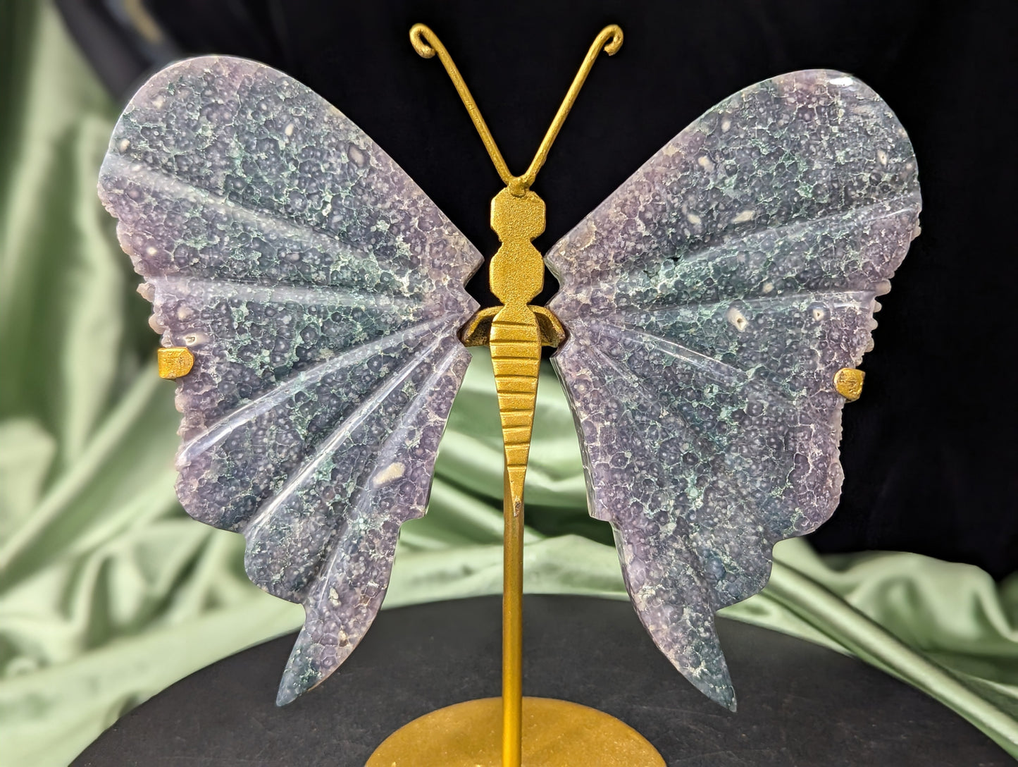 Grape Agate Butterfly