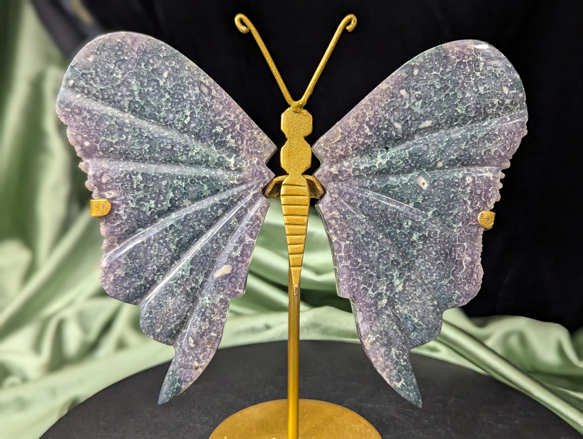 Grape Agate Butterfly