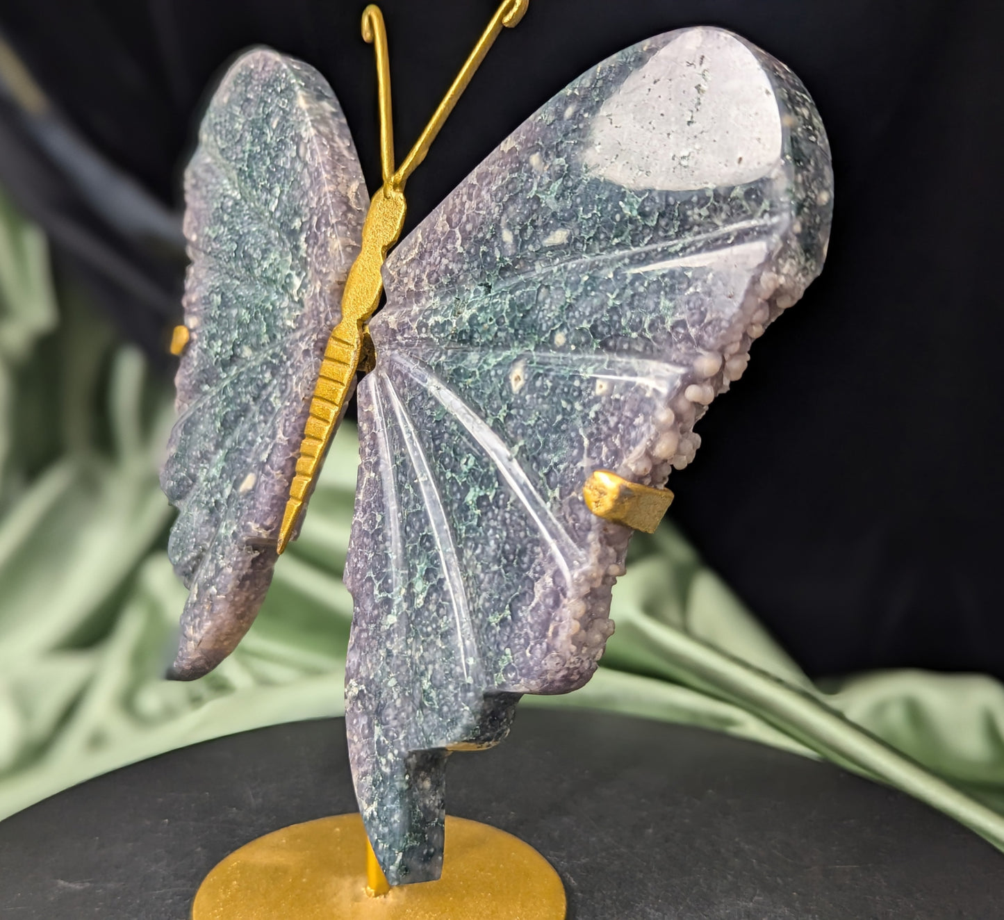 Grape Agate Butterfly