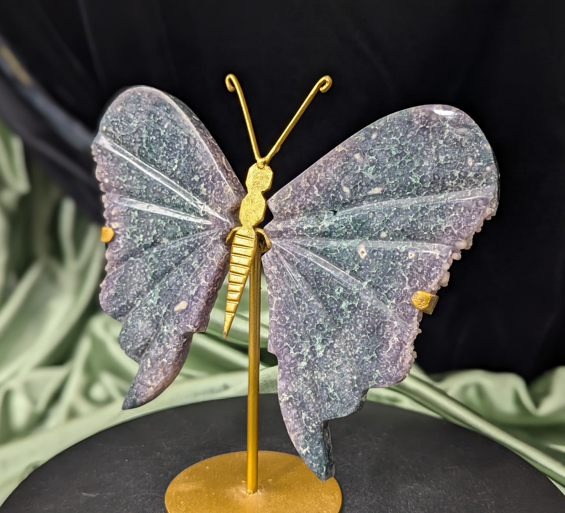 Grape Agate Butterfly