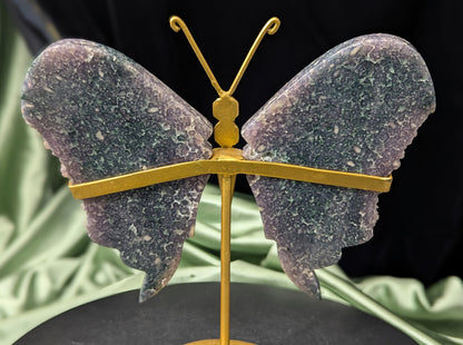 Grape Agate Butterfly