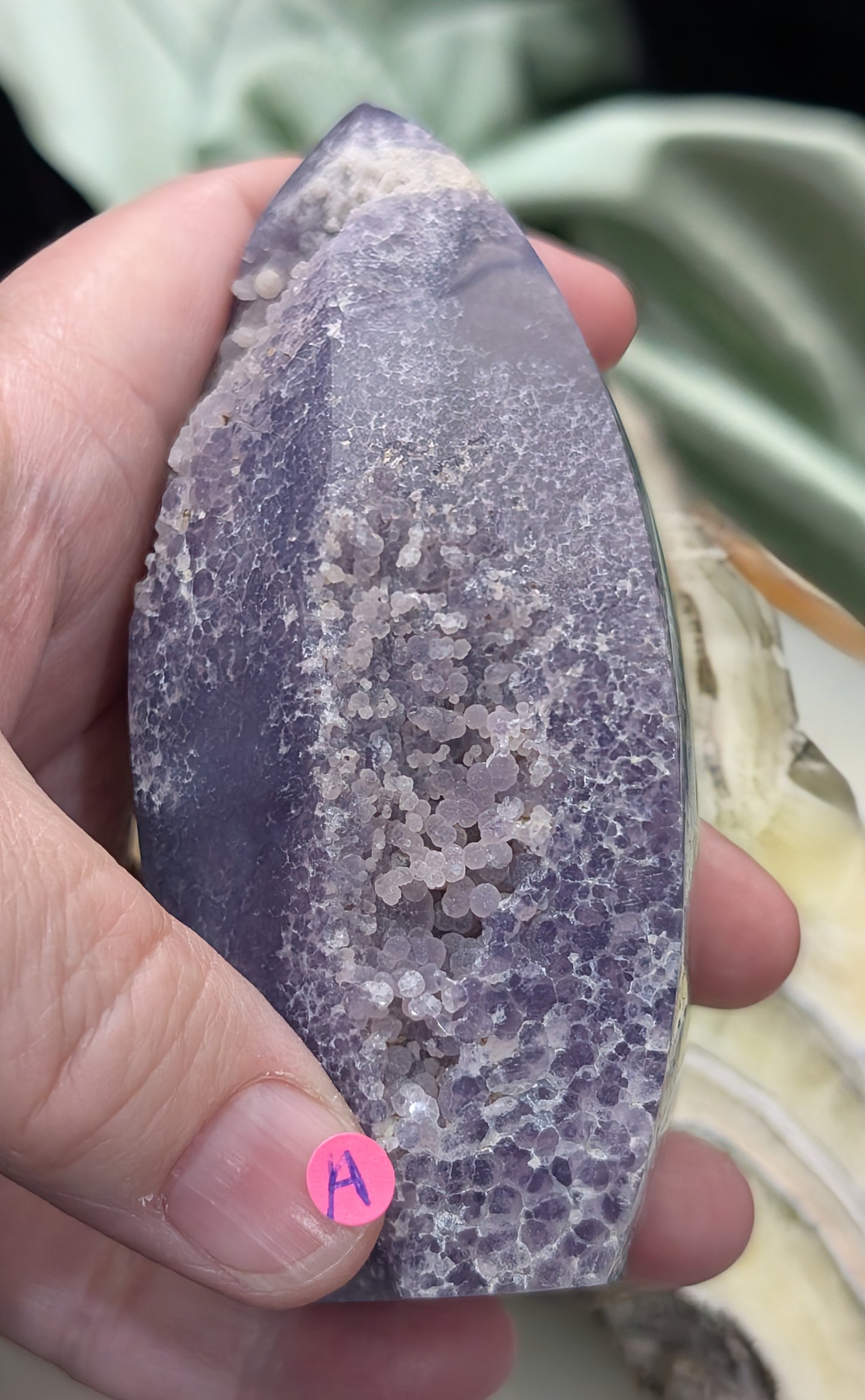Grape Agate Spear Point Flame