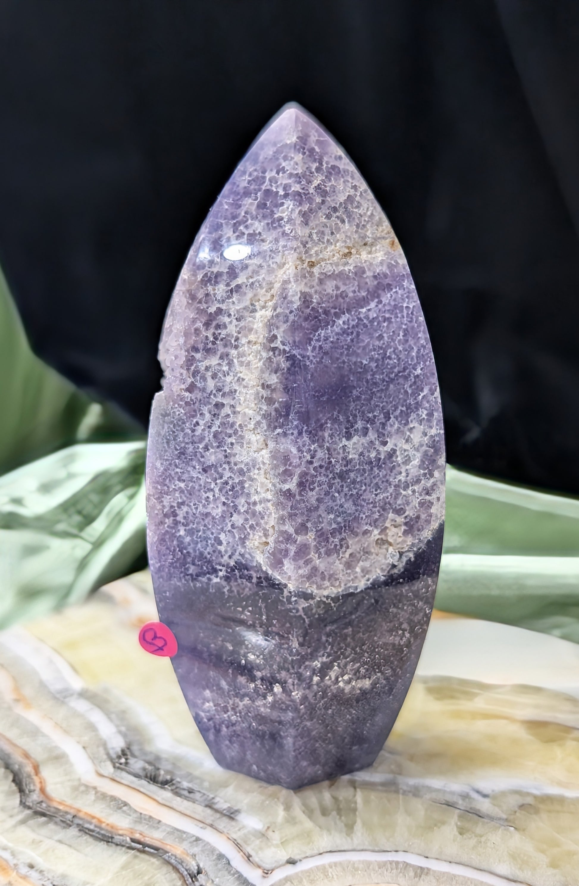 Grape Agate Spear Point Flame