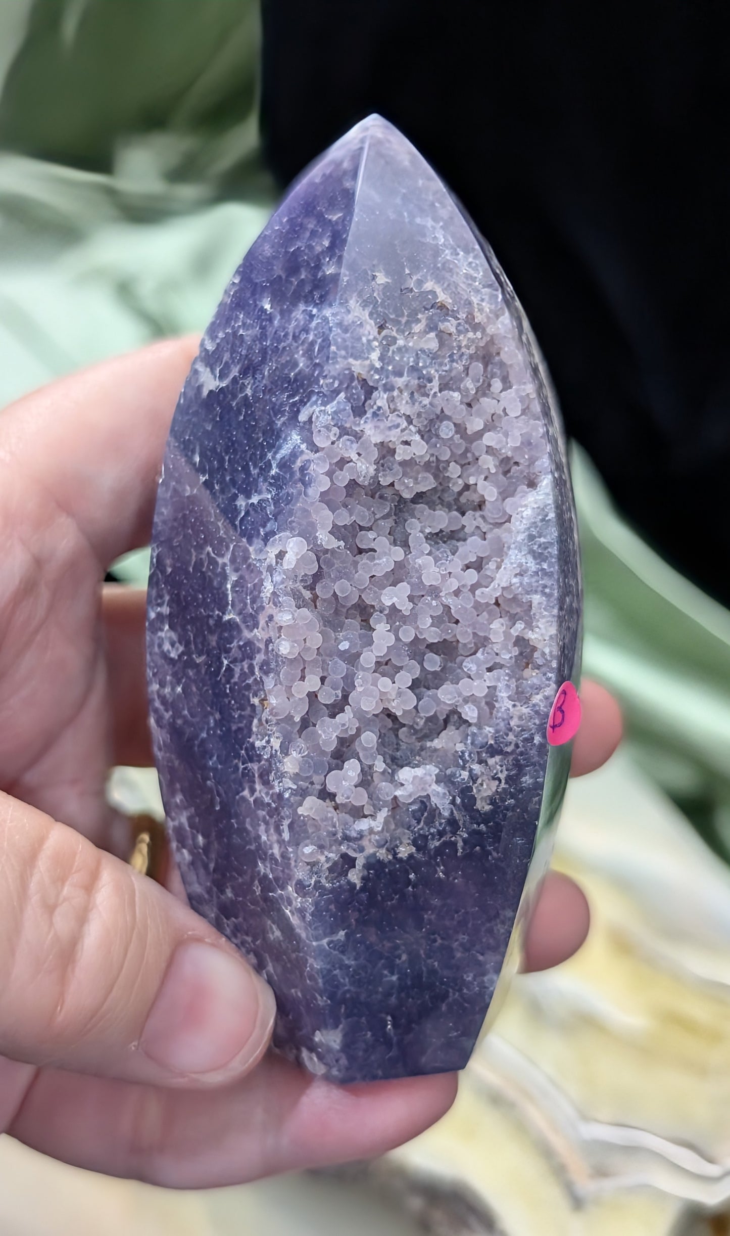Grape Agate Spear Point Flame